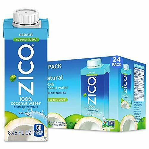 Zico Beverages Premium Natural Coconut Water Drinks No Sugar Added Gluten Fre...