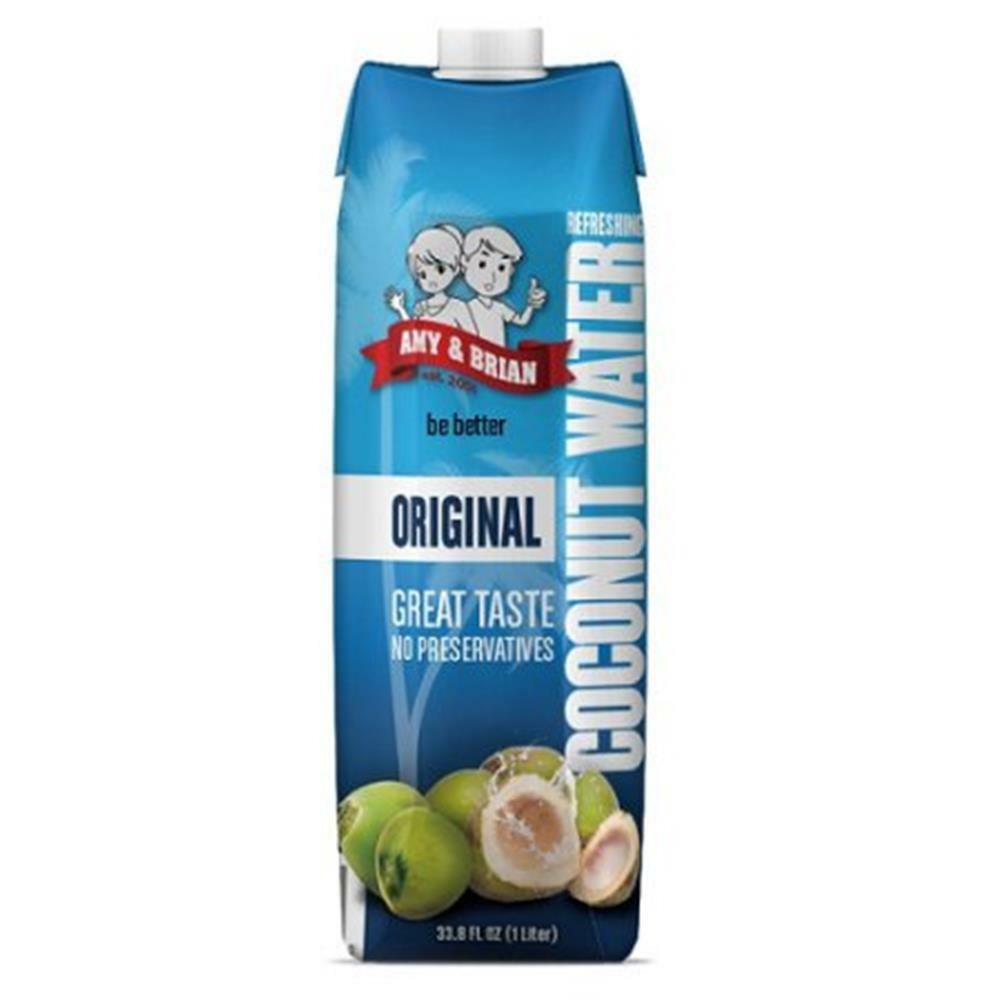 Amy & Brian-amy And Brian Original Coconut Water, Pack Of 6 ( 33.8 Fz )