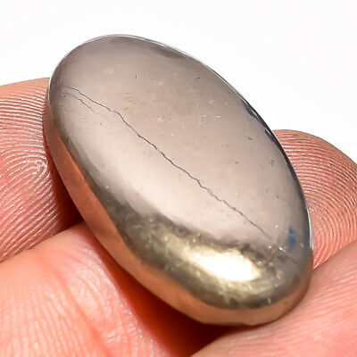33.45 Ct. Natural Pyrite Oval Cabochon Loose Gemstone 27x15x5 Mm