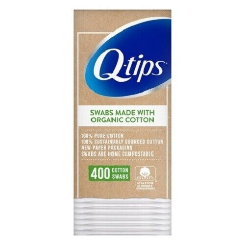 Q-tips Swabs Made With Organic Cotton, 400 Count