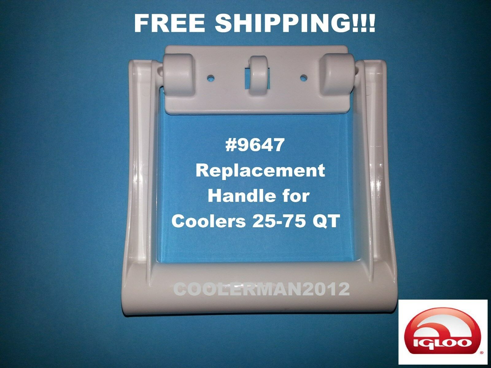 New # 9647 Genuine Igloo Cooler Repair Parts Replacement Handle #igl 9647