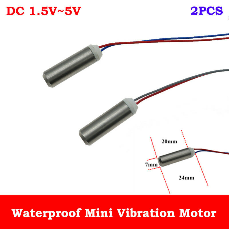 2pcs Waterproof Dc 1.5v~5v 3v Mini Coreless Vibration Vibrating Motor Massager