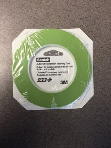 3m 26343 1/8'' Scotch Automotive Performance Masking Tape 233+ Green (1 Roll)