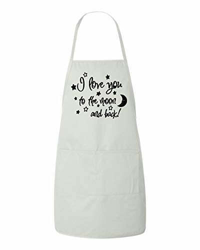 I Love You To The Moon And Back Valentines Day Gift Apron