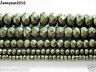 Natural Iron Pyrite Gemstone Faceted Rondelle Beads 16'' 3mm 4mm 6mm 8mm 10mm