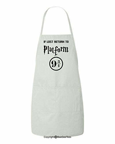 If Lost Return To Platform Funny Wizard Inspired Bbq Kitchen Apron