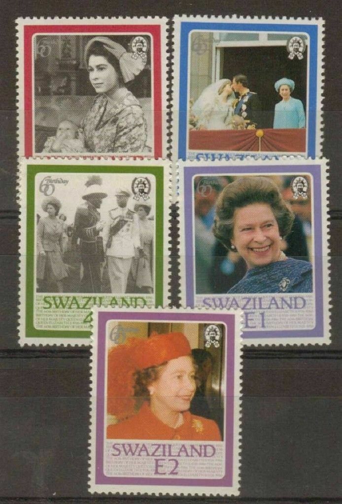 Swaziland, Sc 476-79, 1985 Queen Elizabeth  Issue. Mnh