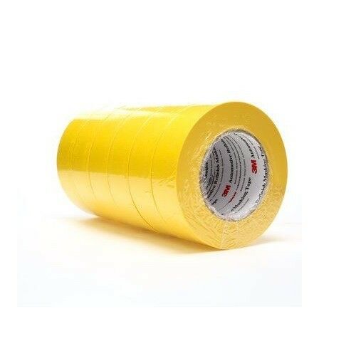 (6) Rolls 3m Yellow 6654 1-1/2" Masking Tape, 1 Sleeve 1.5 Inch 06654 Automotive