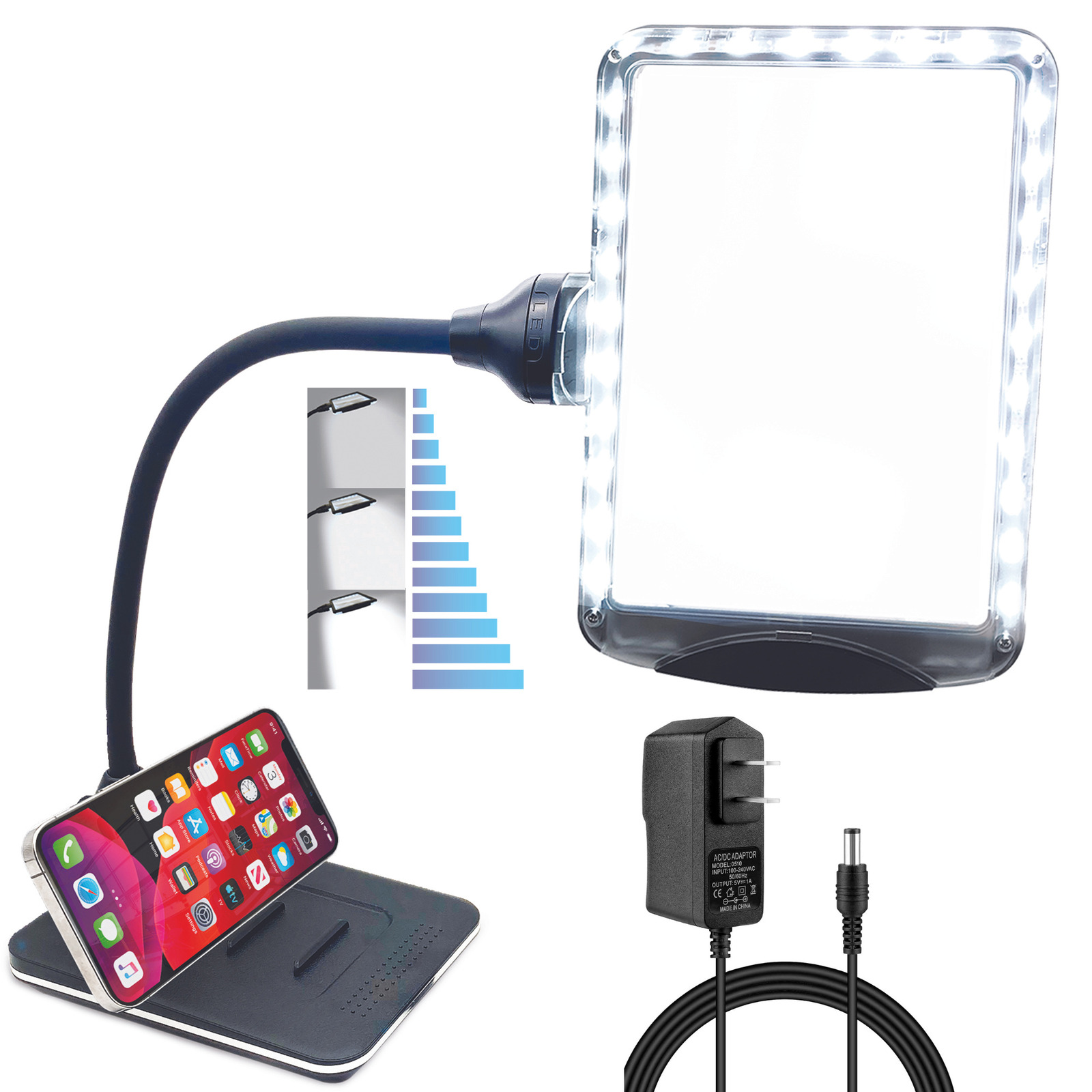 Magnifying Glass With Light And Stand-magnifier Lamp For Reading & Close Work