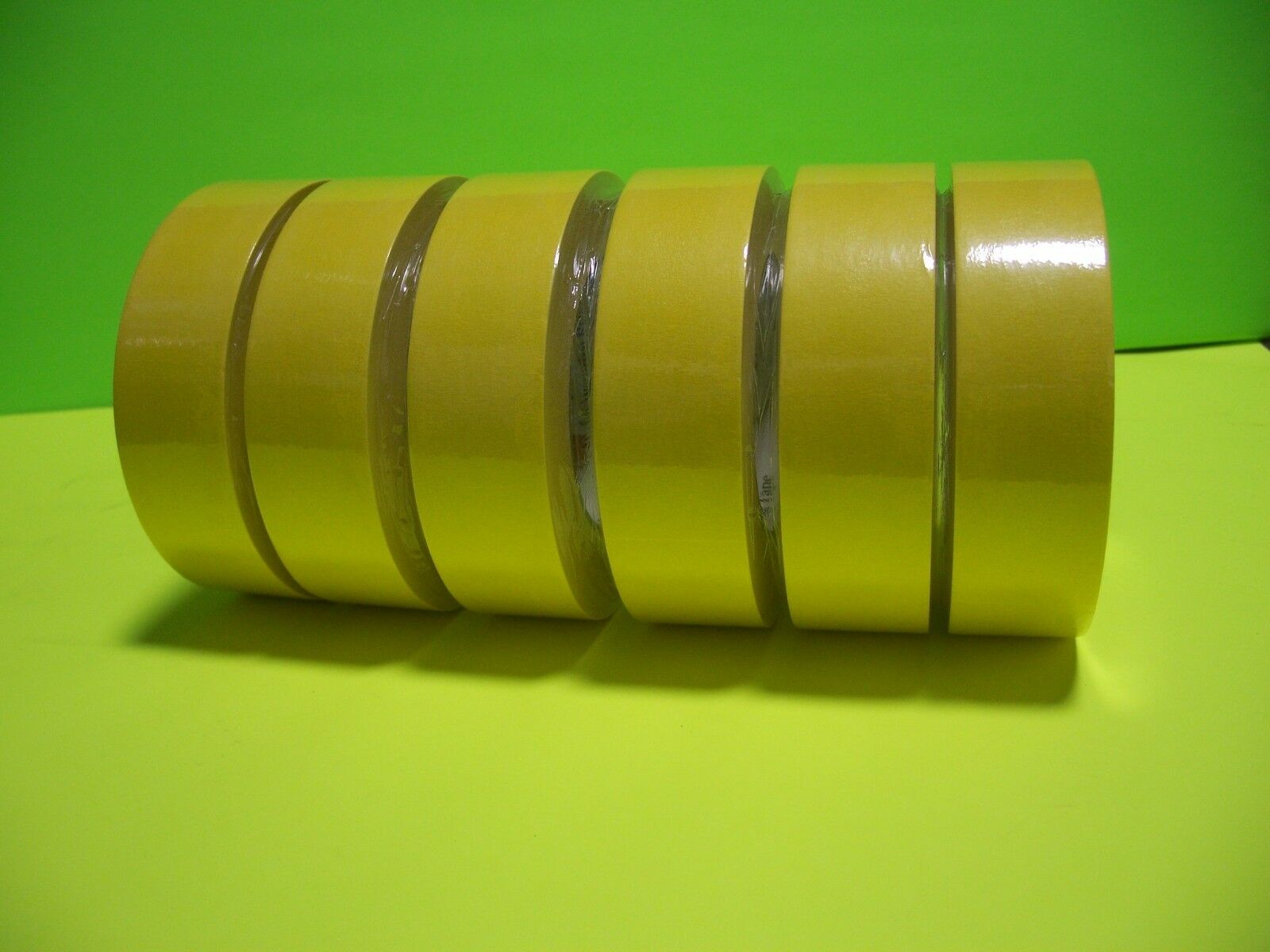 3m Yellow 6654 1-1/2" Masking Tape 6 Rolls 1 Sleeve 1.5" 06654