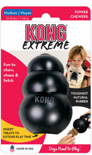 Kong Extreme Black Dog Chew Toy Tough Power Chewers Medium