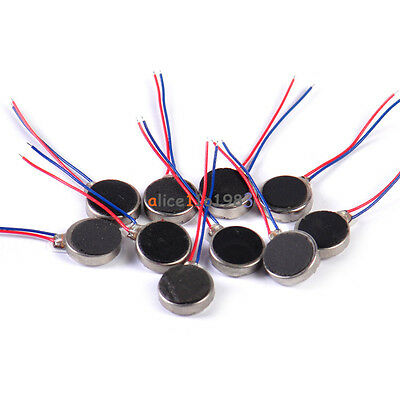 2/5/10pcs Dc3v Pager Cell Phone Mobile Coin Flat Vibrating Vibration Micro Motor