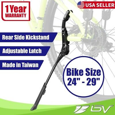 Bv Rear Bike Kickstand Aluminum Adjustable Mountain Road Bike Side Kick Stand