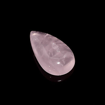 Aaa 100% Natural Rose Quartz Pear Shape Cabochon Loose Gemstone 26 Ct 28x15x7mm