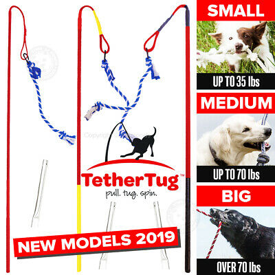 Tether Tug V2 Outdoor Dog Interactive Toy Tugging Pull Exercise 5-70 Lbs And Up