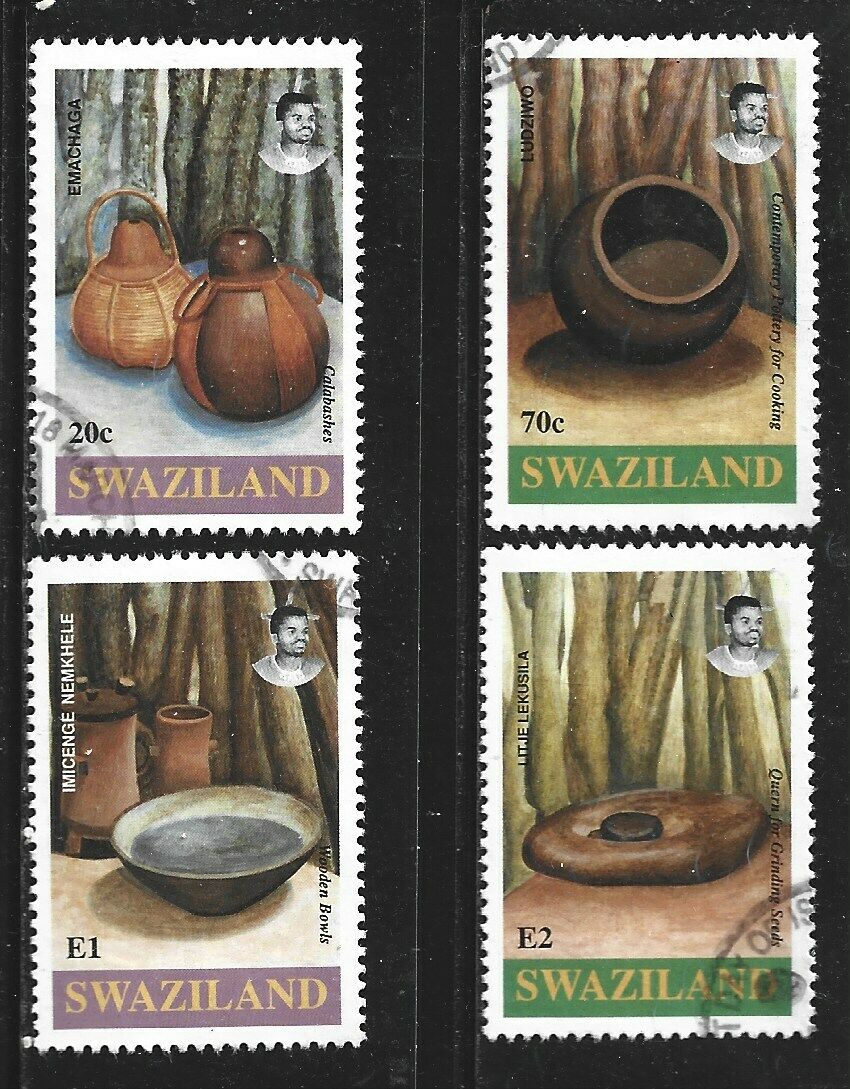 Swaziland 1993 Cooking Utensils Sc#616-9 Complete Used Set 1789