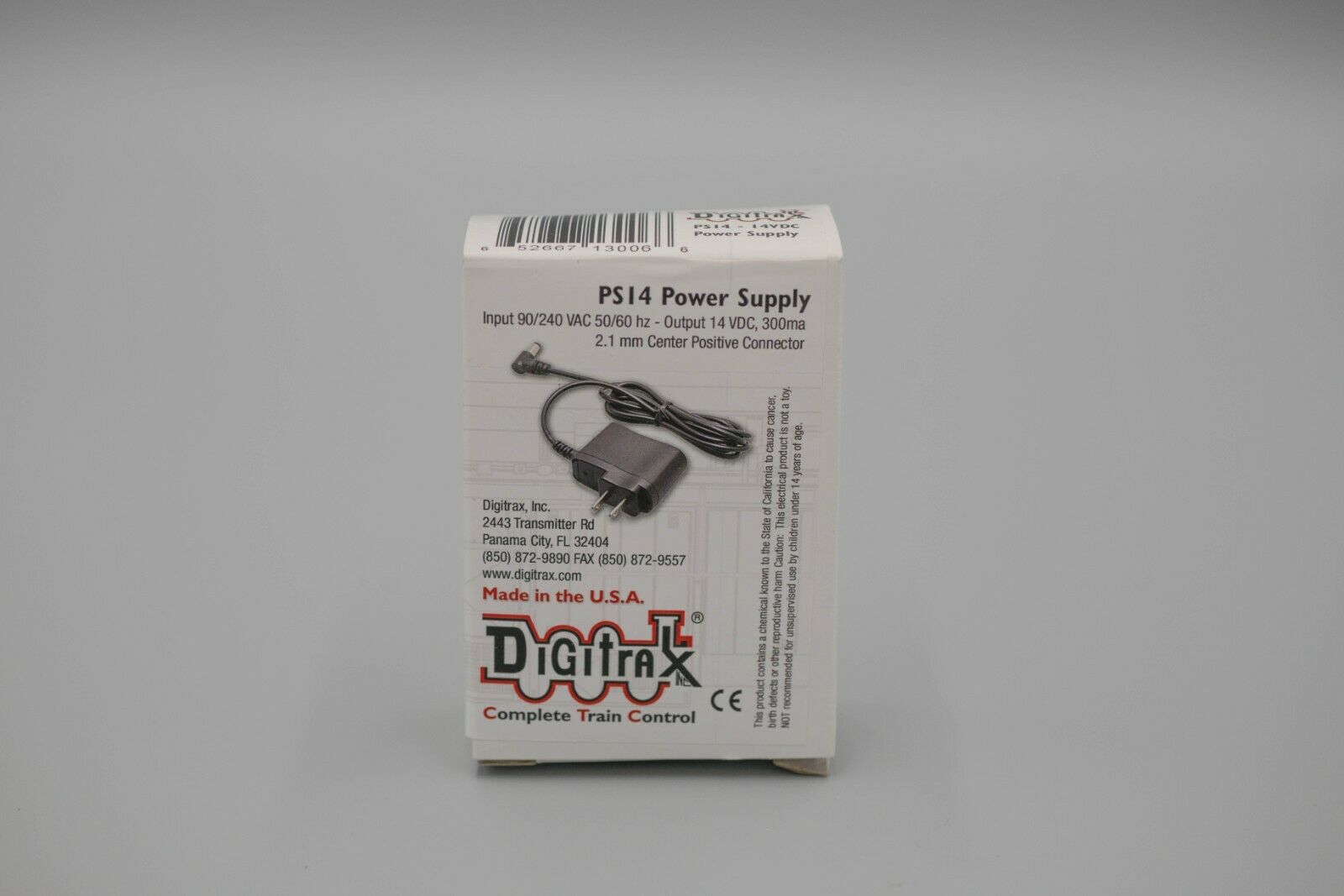 Digitrax #ps14 Power Supply Cable - Boxed