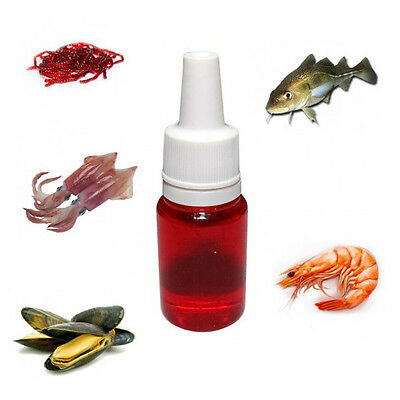🔥 3 X Fishing Soft Plastic Bait Scent Attractant Shrimp Squid Bloodworm 10 Ml