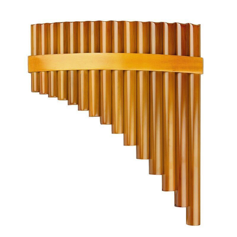 15pipes Pan Flute G Key Folk Brown Colour Flute De Pan Handmade Music Instrument