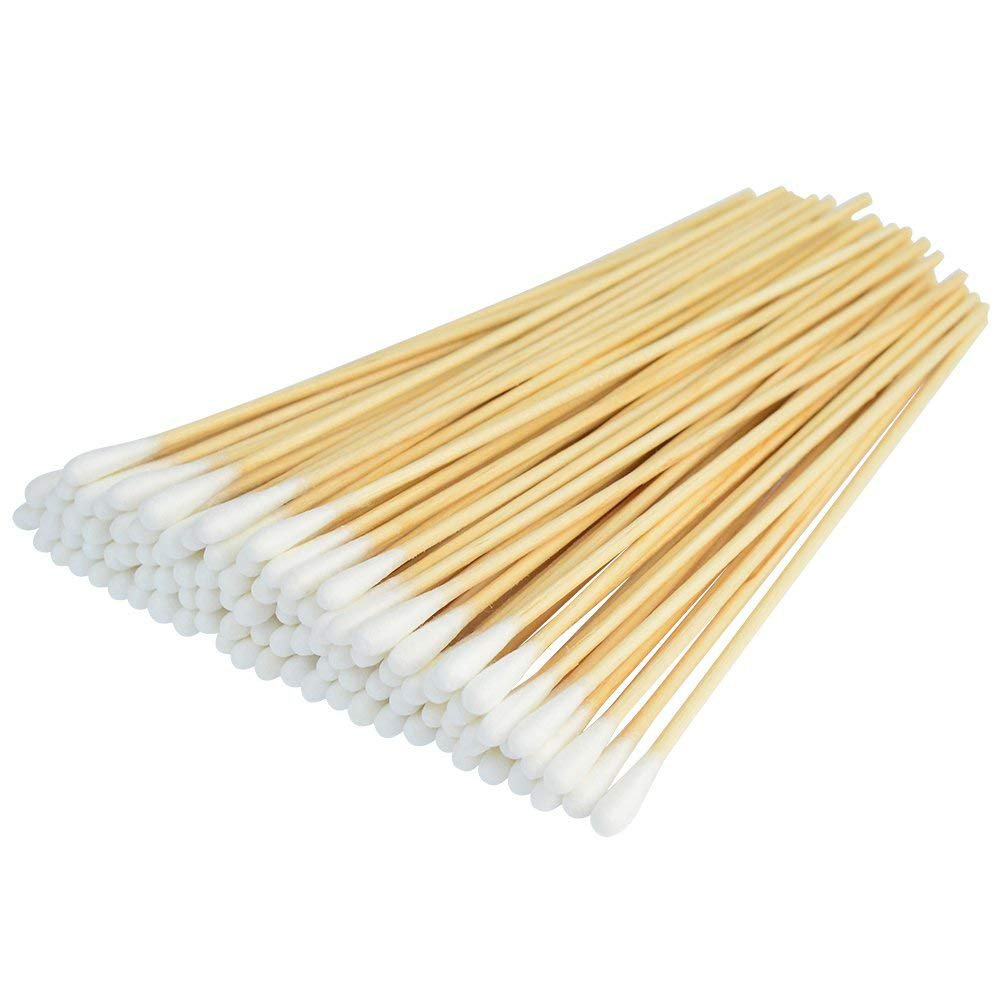 500 Pcs Swabs Cotton Sticks, Bantoye 6 Inches Cleaning Sterile Sticks