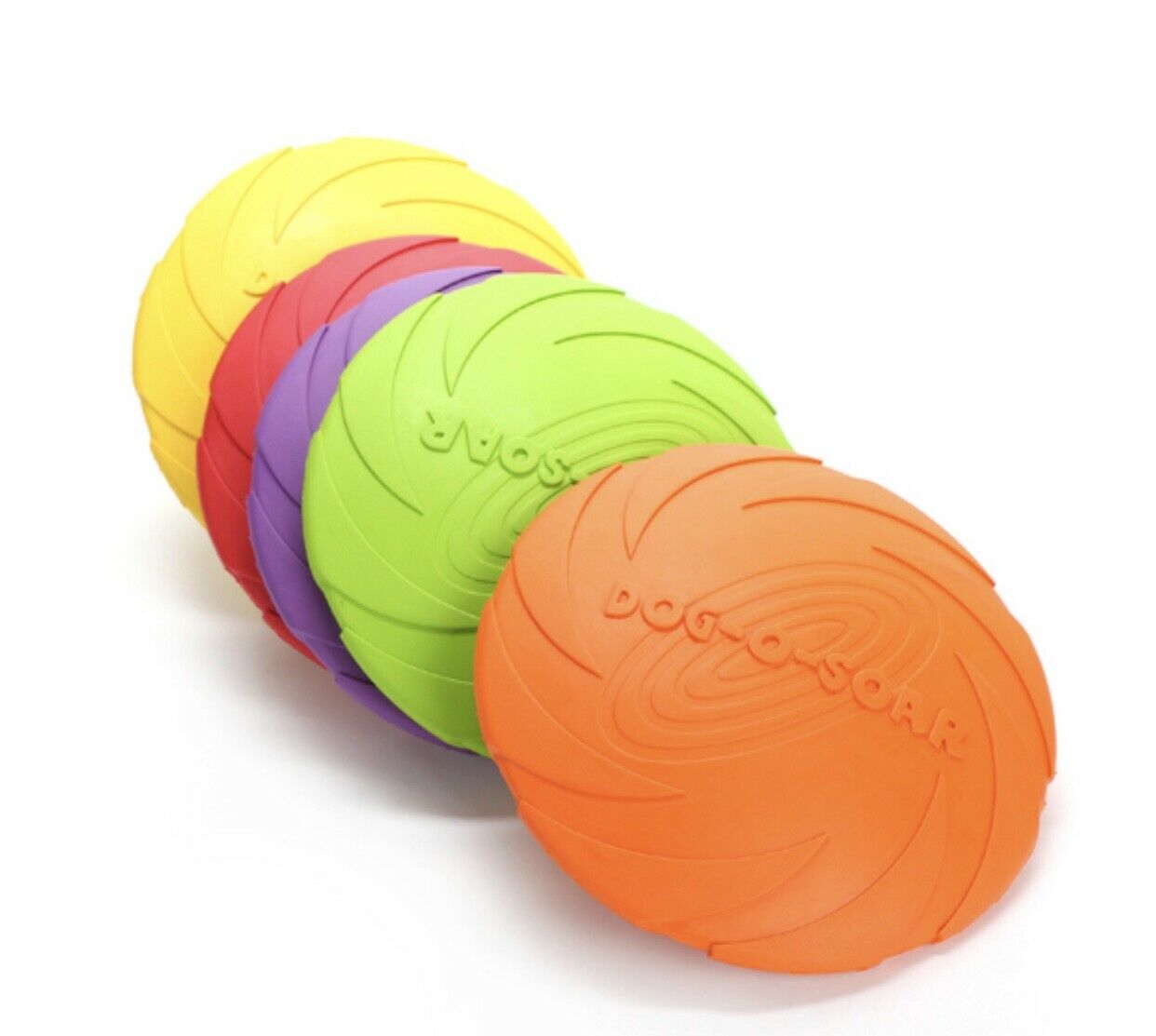 Dog Toy Flyer Flexible Durable Frisbee Disc Large Chew Fetch Toys