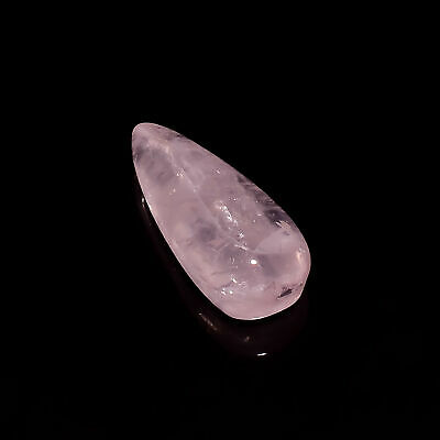 Aaa 100% Natural Rose Quartz Pear Shape Cabochon Loose Gemstone 17 Ct 25x10x7 Mm