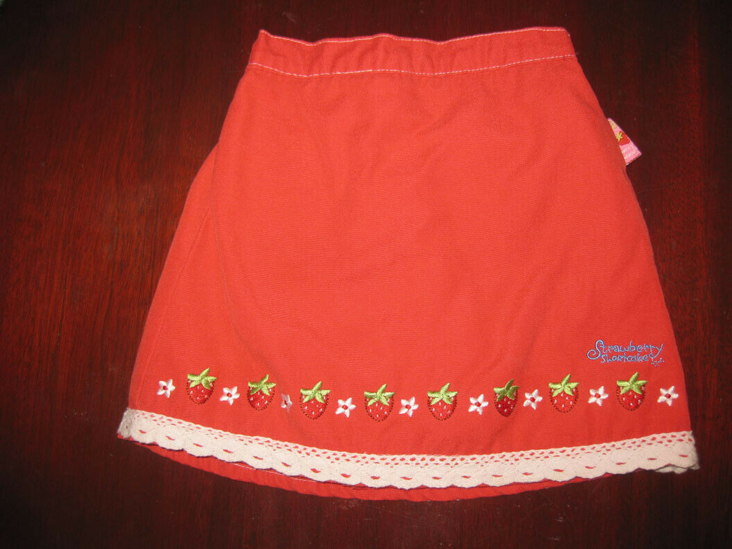Vintage 80s Strawberry Shortcake Kids Girl’s Red Skirt/shorts Skort 3t
